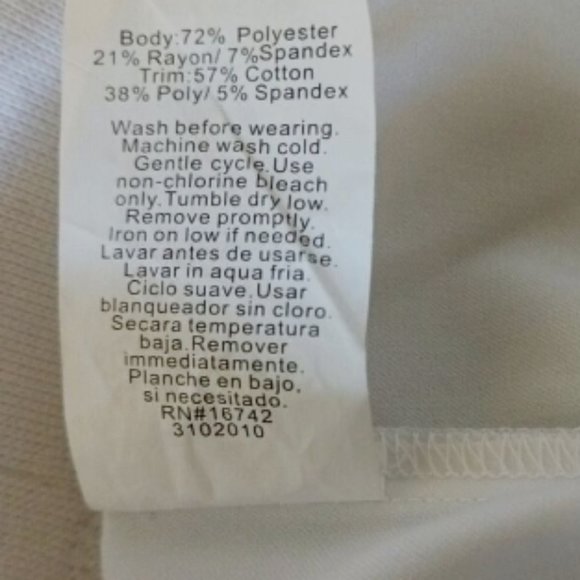 Jockey Scrub Pants XS Rib Trim Combo Comfortable Fit Women 2255 - 011 White - Picture 10 of 10